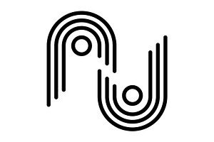 Arc boho black icon, an Outline Icon by Creative priyanka