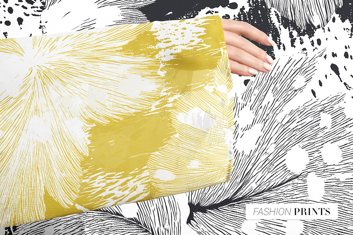 Mono Chic Abstract Floral Pattern, a Pattern Graphic by TSTUDIO (Photo 9 of 14)