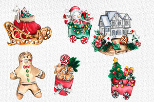 SEASONAL SANTA CLAUS CLIPART