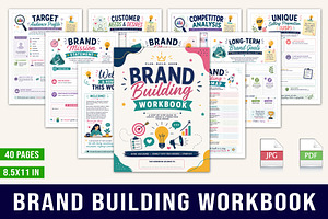 Brand Building Workbook, a Stationery Template by Designmela01