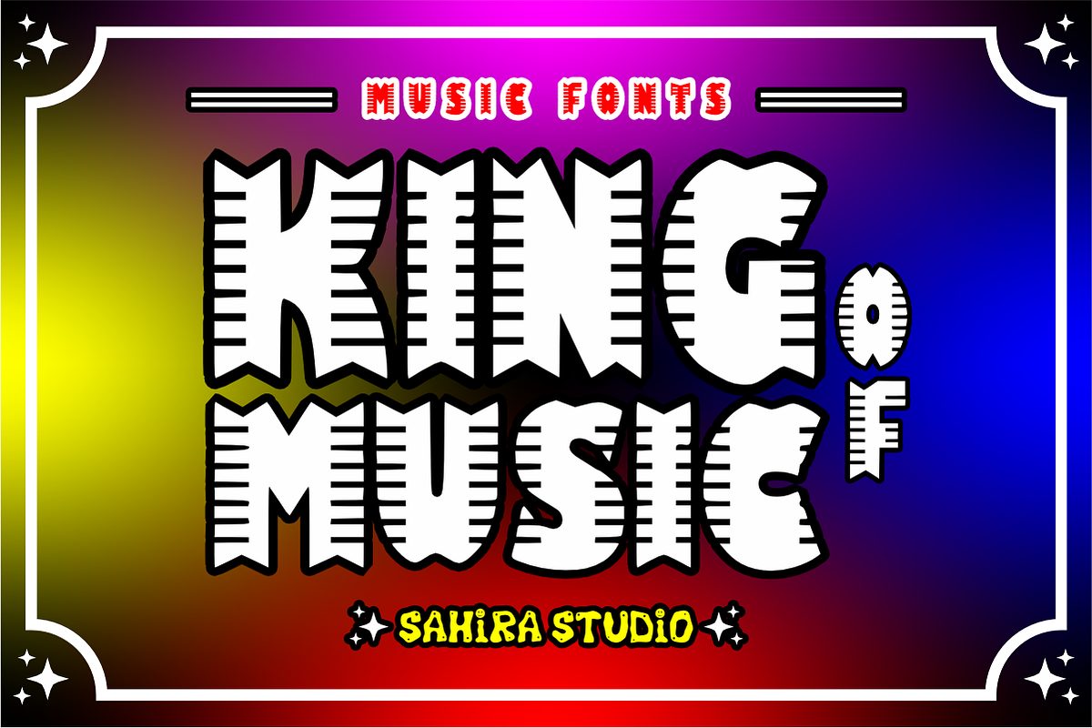 Guitar Hero - Music Display Font, a Sans Serif Font by Sahira Studio (Photo 3 of 4)