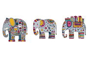 Quirky Christmas Elephant clipart, an Illustration by CreationArt (Thumbnail 6 of 6)