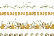 Watercolor Happy Easter set, an Object Graphic by OrangePeafowlArt (Thumbnail 11 of 17)