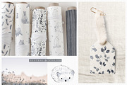 Monochrome Forest pattern collection, a Pattern Graphic by Inna Moreva (Thumbnail 2 of 10)