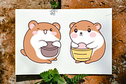 18 Cute Brown Hamster Character, an Animal Illustration by jongcreative (Thumbnail 2 of 6)