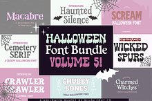 Halloween Font Bundle Vol. 5
