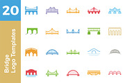20 Logo Bridge Templates Bundle, a Branding & Logo Template by Friendesigns (Thumbnail 1 of 21)