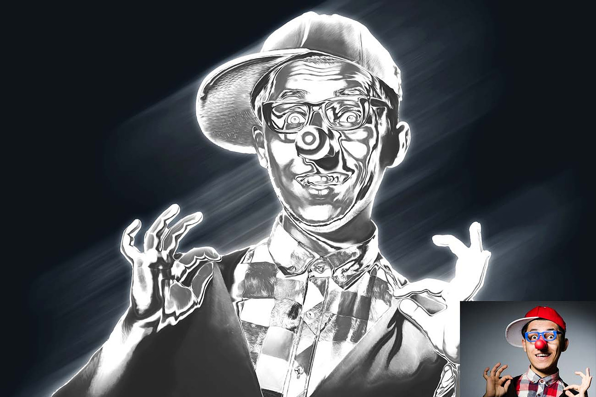 Chrome Metal Effect fx Photoshop Act, an Action Add-On by Studio Retouch (Photo 9 of 17)