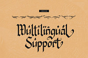Rudra Great | Blackletter Typeface, a Blackletter Font by Denustudios (Thumbnail 13 of 14)