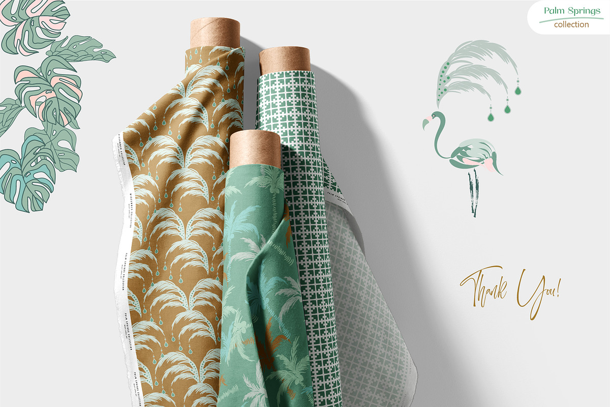 Palm Springs - Seamless Patterns, a Pattern Graphic by InaCorart (Photo 6 of 6)