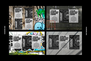 Urban Poster Wall Mockups 3