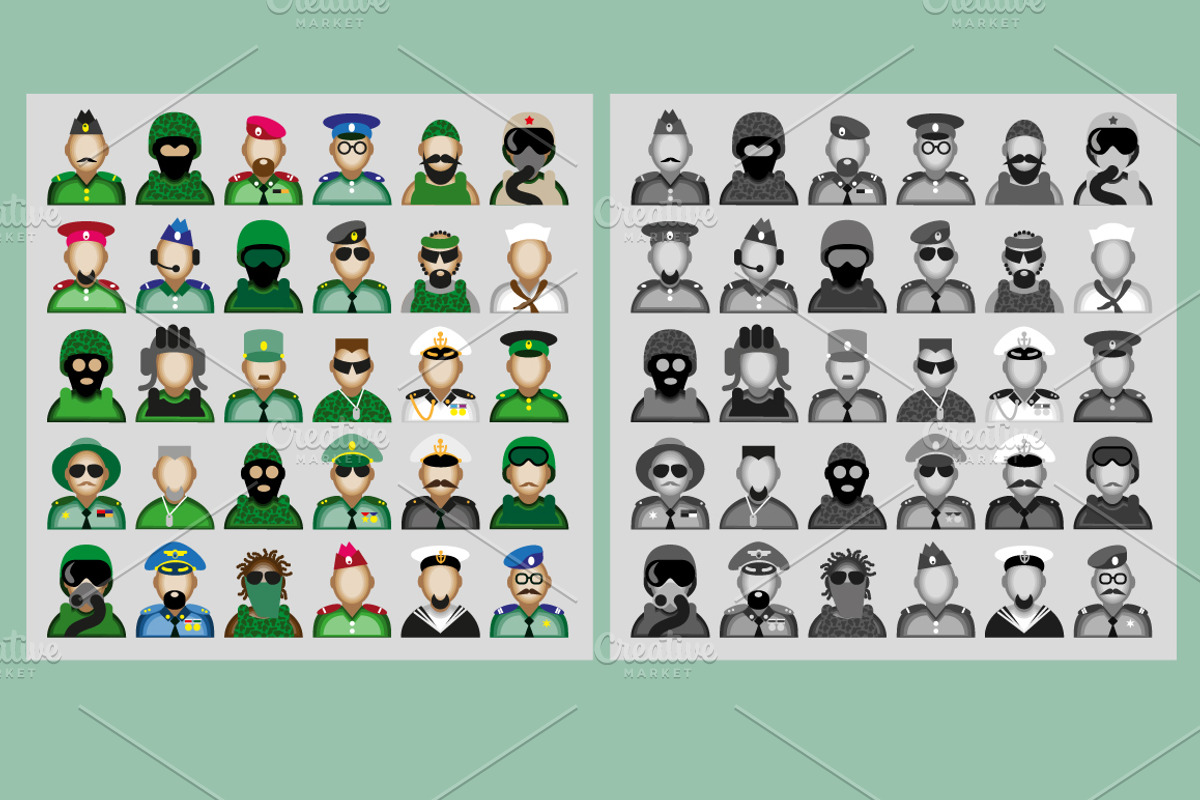 30 Military Avatars., an Icon by Adamskyistudio (Photo 2 of 2)