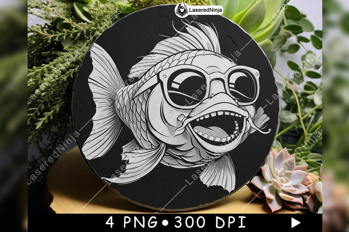 Koi Cartoon Sunglasses Cool Funky, a Background Graphic by LaseredNinja (Photo 2 of 7)
