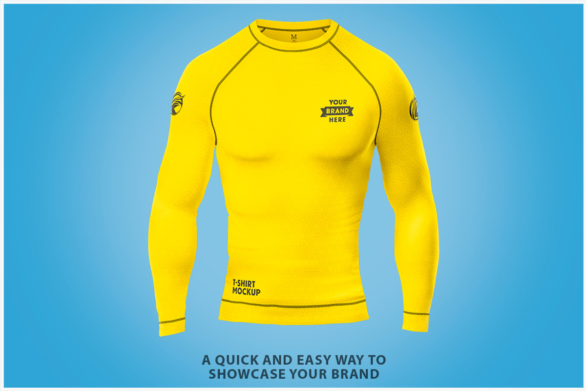 Long Sleeve Compression Mockup PSD, a Shirt Mockup by Bruno's Shop (Photo 2 of 5)