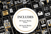 100 Elegant Social Media Templates, a Templates & Theme by TemplateCastleStore (Thumbnail 3 of 10)