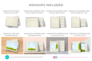 Wax Melts Label Mockup For Canva