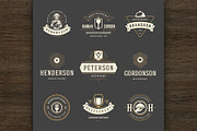 36 Restaurant Logos and Badges, a Branding & Logo Template by Vasya Kobelev (Thumbnail 8 of 18)