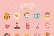 Morning Routine - Elements&Patterns, an Object Graphic by Apolinarias Art (Thumbnail 3 of 10)