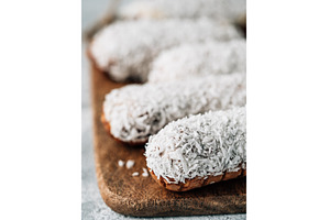 Healthy eclairs with coconut, a Food & Drink Photo by Fascinadora