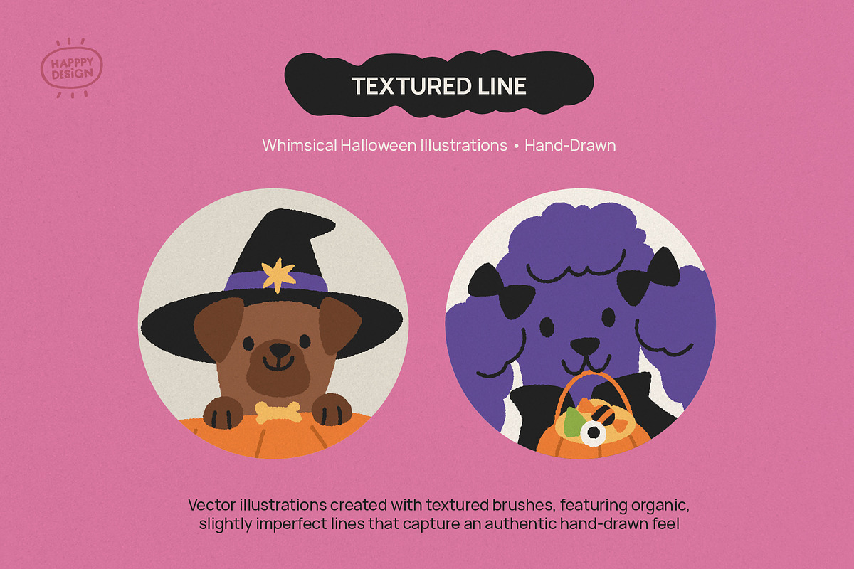 Spooky Dogs Halloween Illustrations, a Seasonal Illustration by happpydesign (Photo 6 of 9)