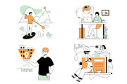 Line Character - Illustrations, a Templates & Theme by Boyko Pictures (Thumbnail 11 of 13)