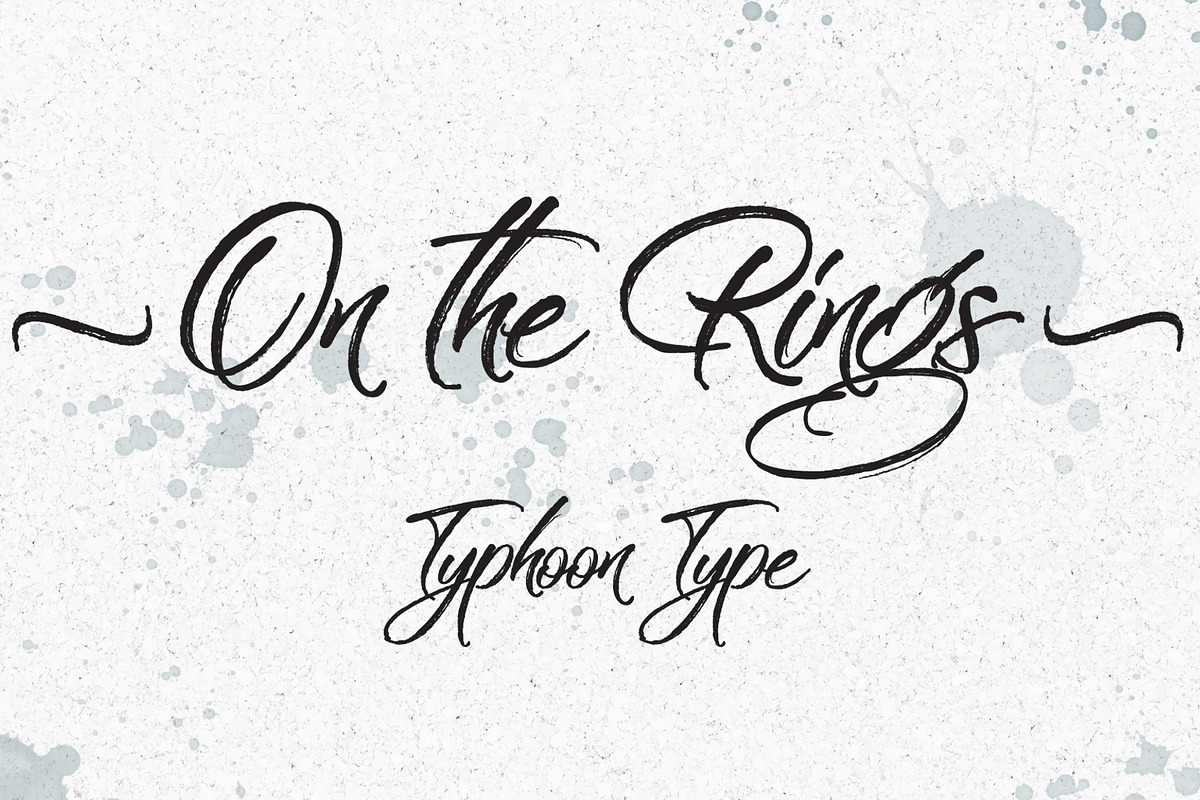 On the Rings font