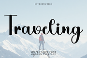 Traveling, a Handwritten Font by InermediaSTUDIO (Thumbnail 1 of 8)