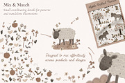 Farm Friends Neutral Nursery Clipart, an Animal Illustration by PenguinArtStudio (Thumbnail 4 of 10)