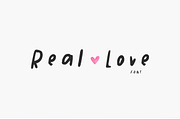 Real Love Whimsical Handwritten Font, a Sans Serif Font by pixelcolours (Thumbnail 6 of 6)