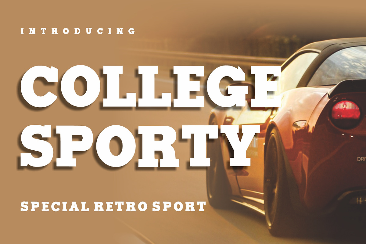 College Sporty, a Font by Limited.studio (Photo 1 of 7)