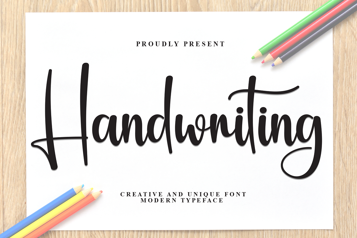 Handwriting | Script Font, a Handwritten Font by Scratchones (Photo 1 of 8)