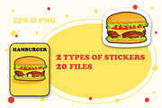 Stickers & pins Fast food, a Food Illustration by Onceli*art (Thumbnail 4 of 6)