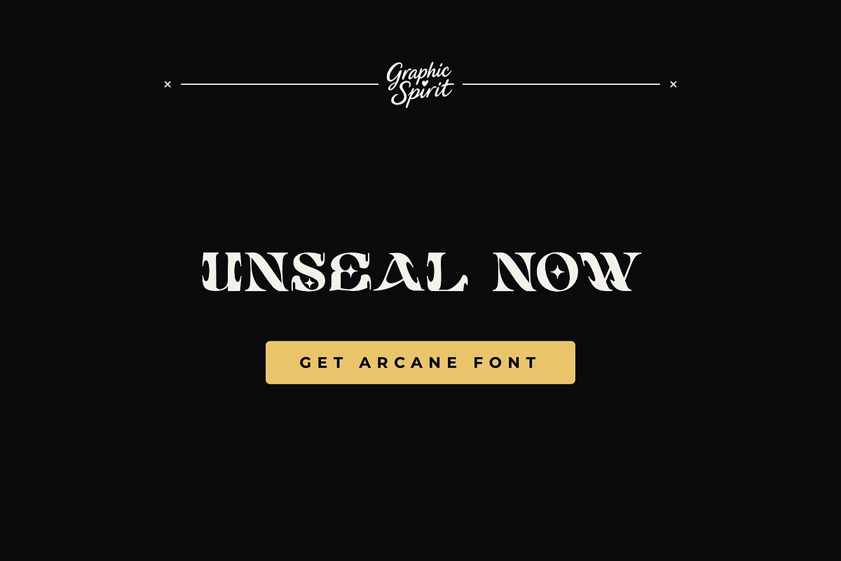 Arcane Sigil Decorative Font, a Handwritten Font by Graphic Spirit (Photo 8 of 8)