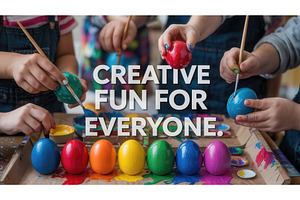 Group of children painting colorful, an Illustration by tilialucida