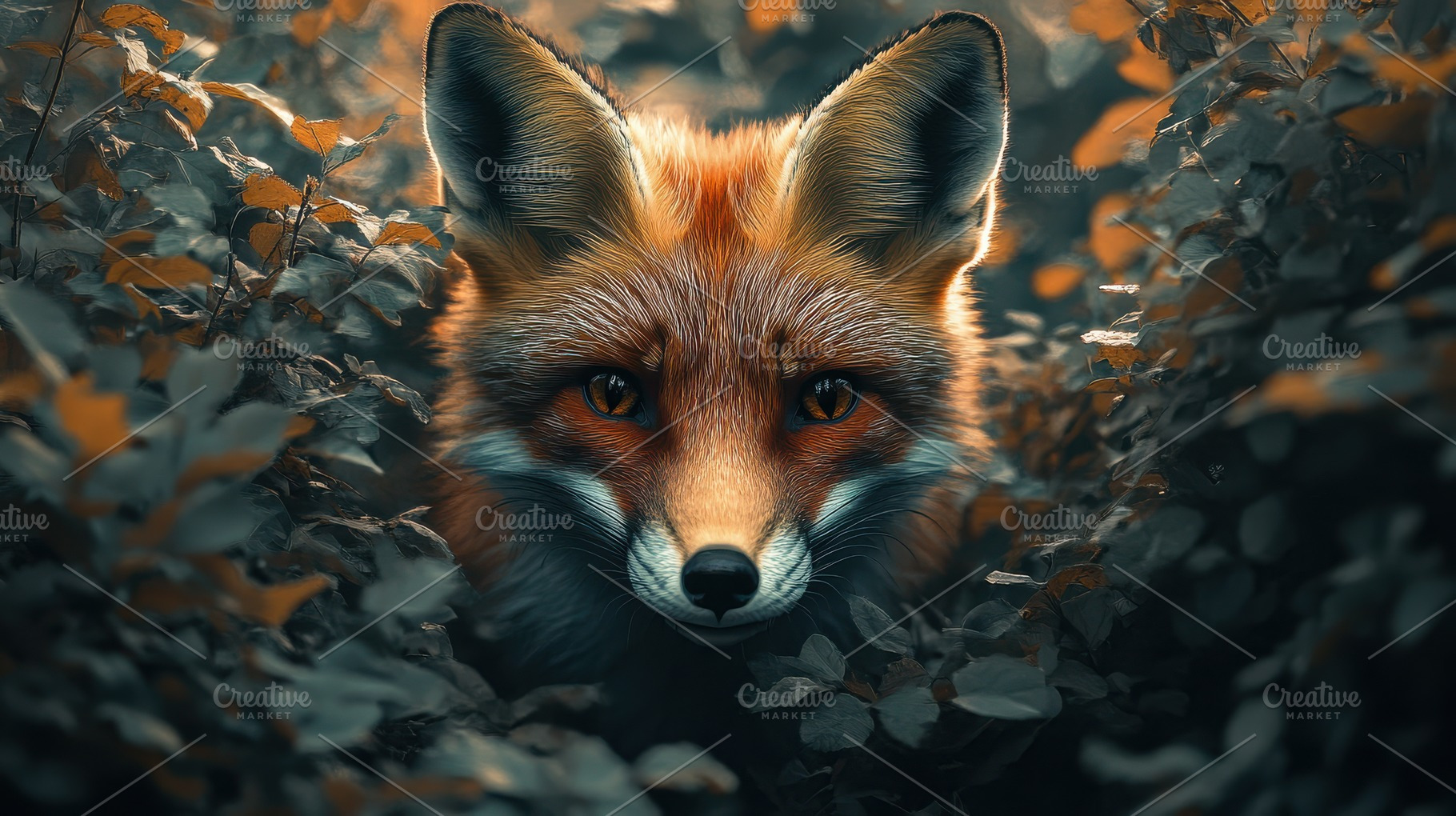 Fox Portrait: A captivating glimpse, an Animal Photo by Pixeness Studio