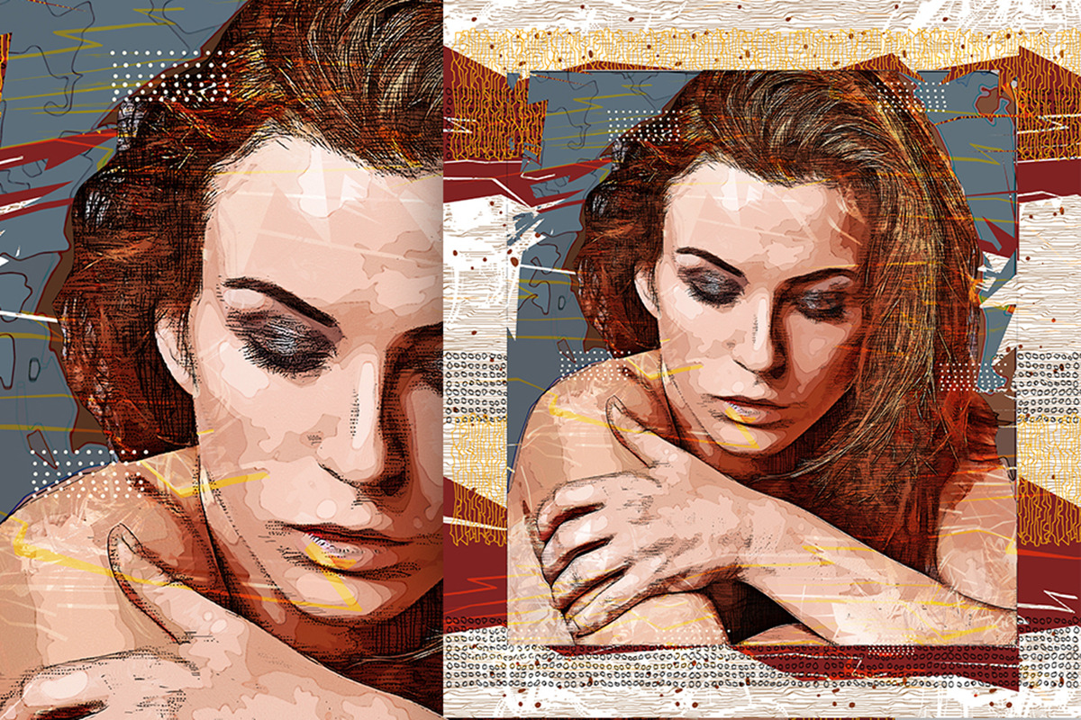 Modern Illustration Photoshop Action, an Action Add-On by GorynArt (Photo 12 of 21)