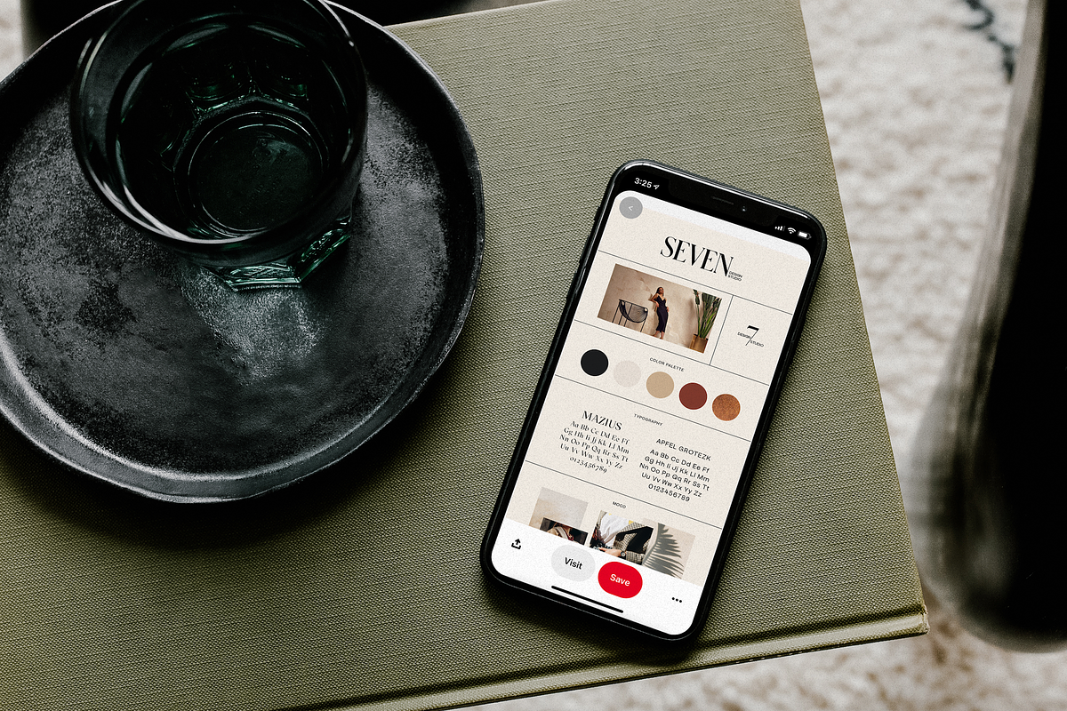 Minimal Brand Board Templates, a Product Mockup by ALunadoki Design (Photo 4 of 5)