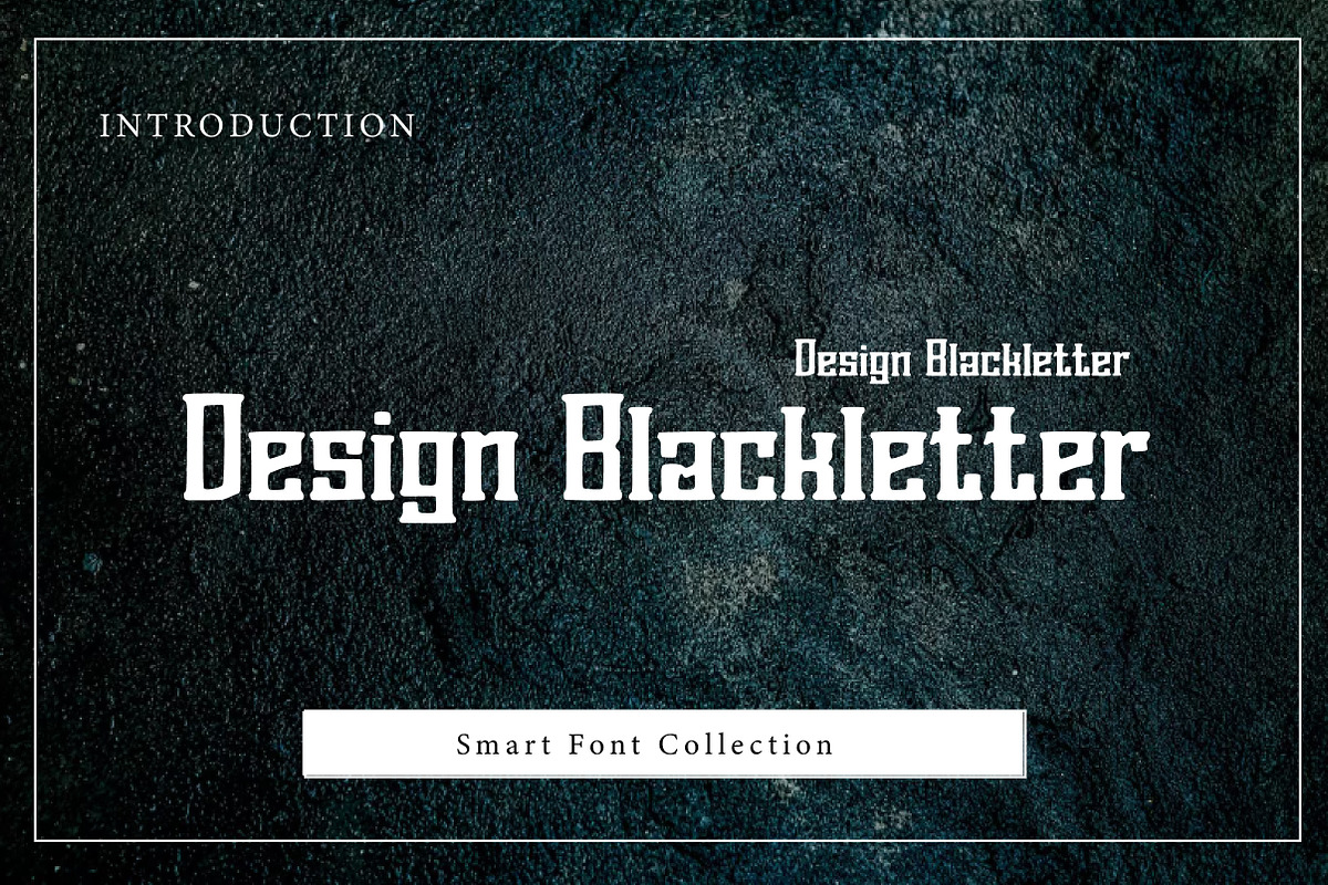 Design Blackletter, a Blackletter Font by Wow Magic (Photo 1 of 2)