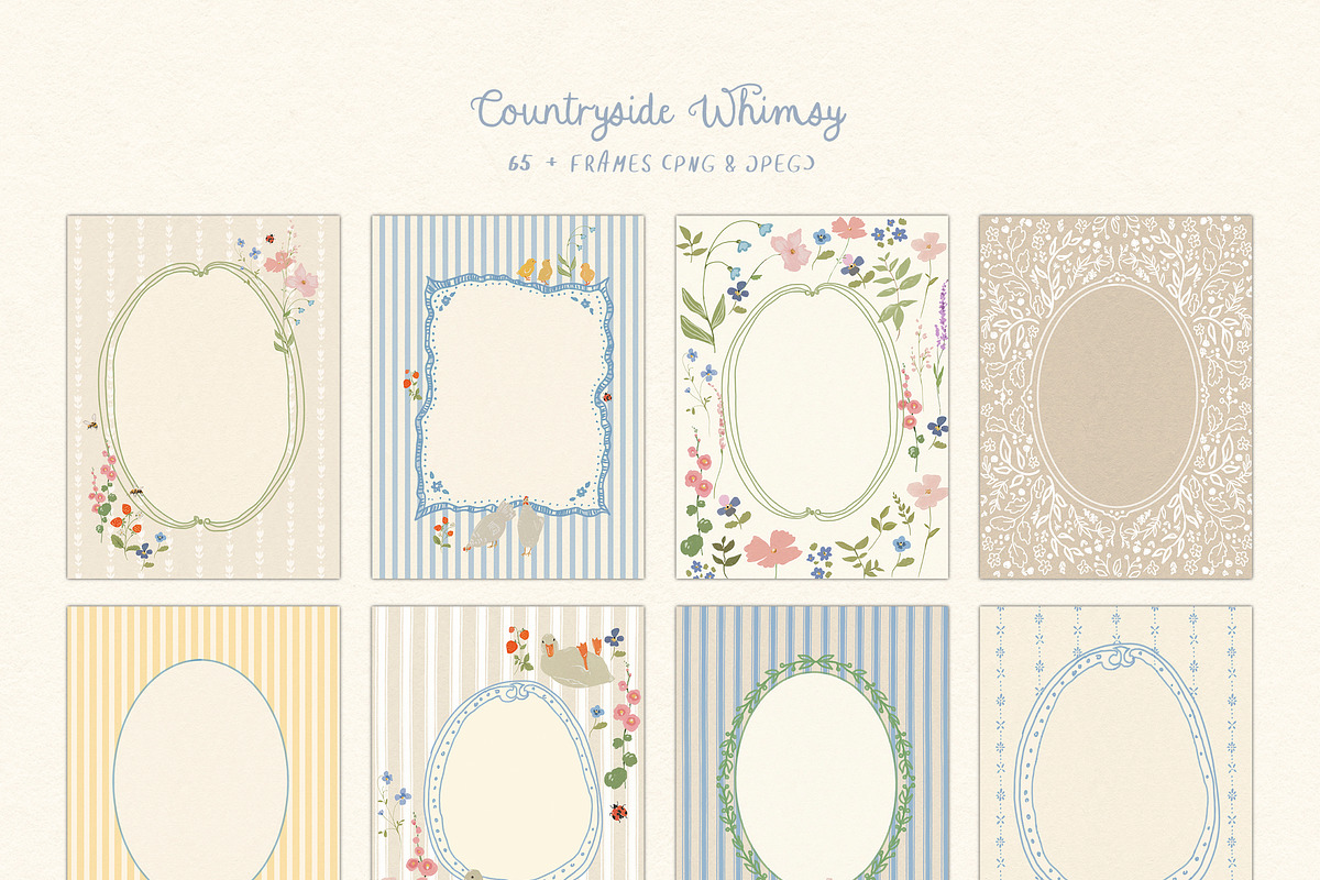 Cottagecore Frames & Illustrations, a Decorative Illustration by whiteheartdesign (Photo 11 of 15)