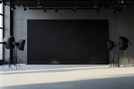 A spacious photography studio featur, a Photo by Tanuart