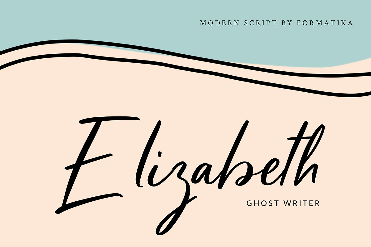 Mellany Modern Script Font preview 2