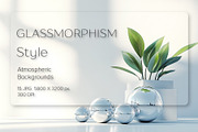 Glassmorphism style. Wall Art., a Background Graphic by KENO Mascots (Thumbnail 1 of 5)