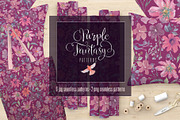 Purple Fantasy. Floral Watercolor, an Illustration by Art & Things (Thumbnail 3 of 6)