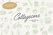Cozy Cottagecore Hand Drawn Elements, an Illustration by Claire Emery Designs (Thumbnail 1 of 6)