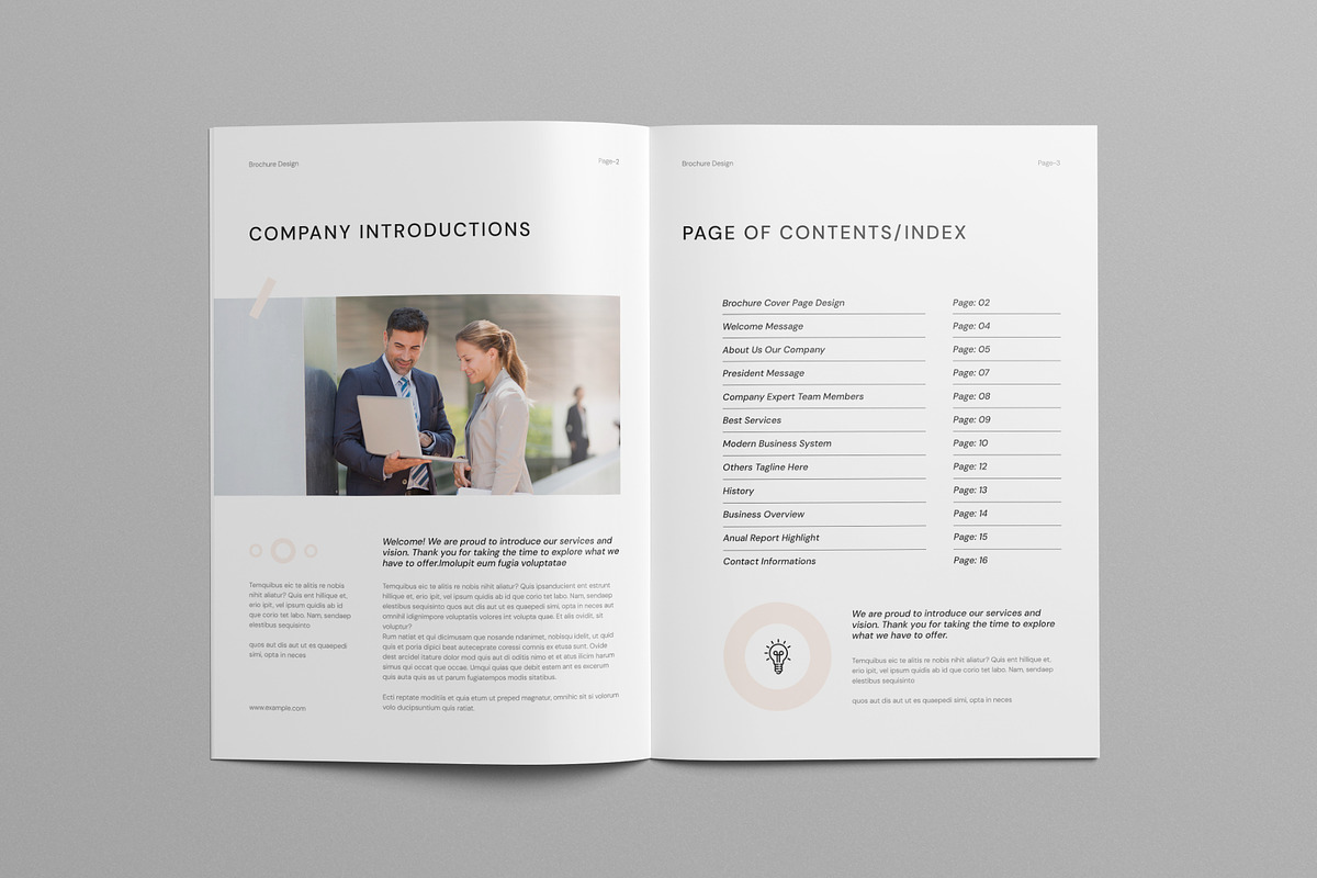 Corporate Brochure | Canva, a Brochure Template by Pixelpick (Photo 2 of 9)