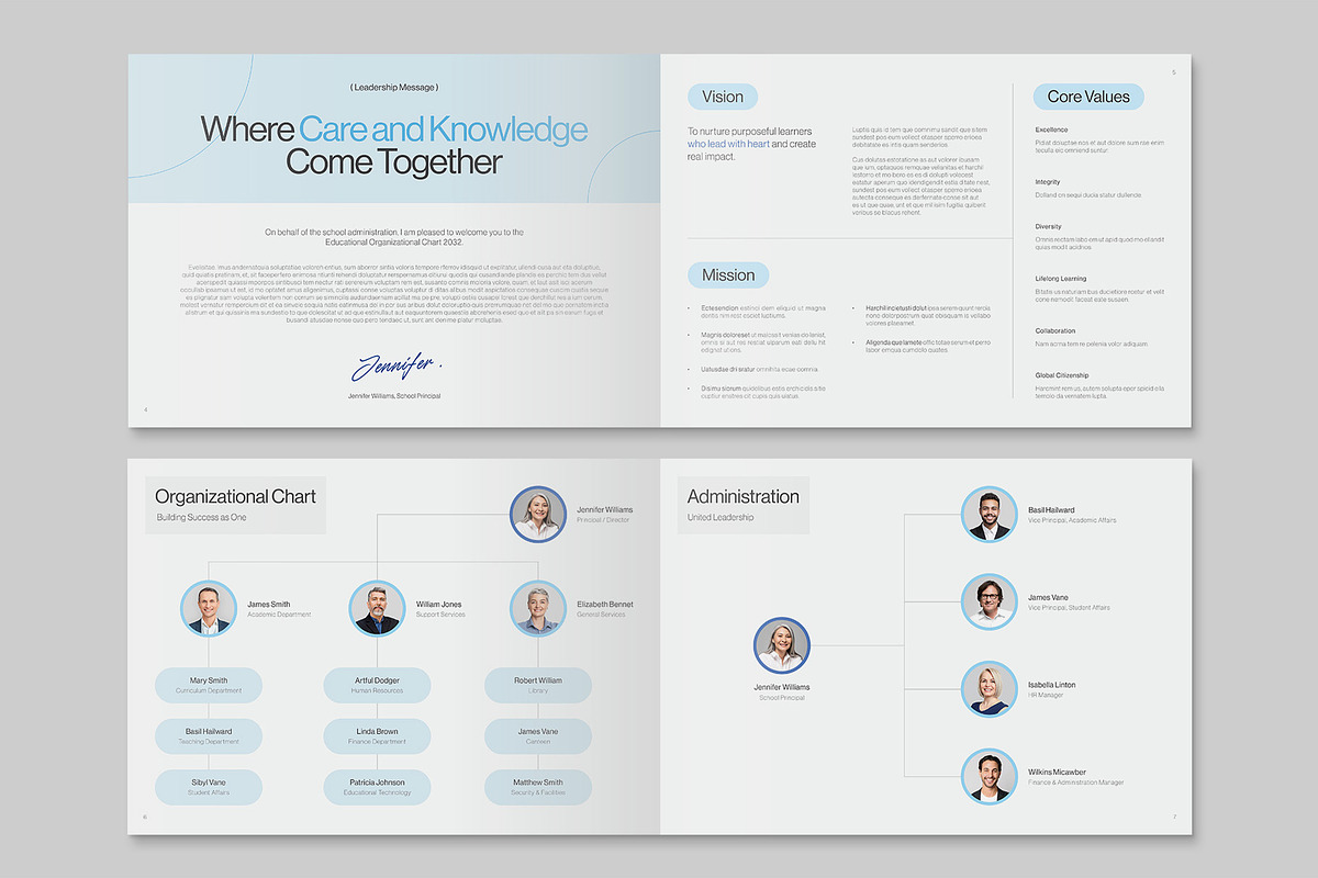 Organizational Chart Template preview 4