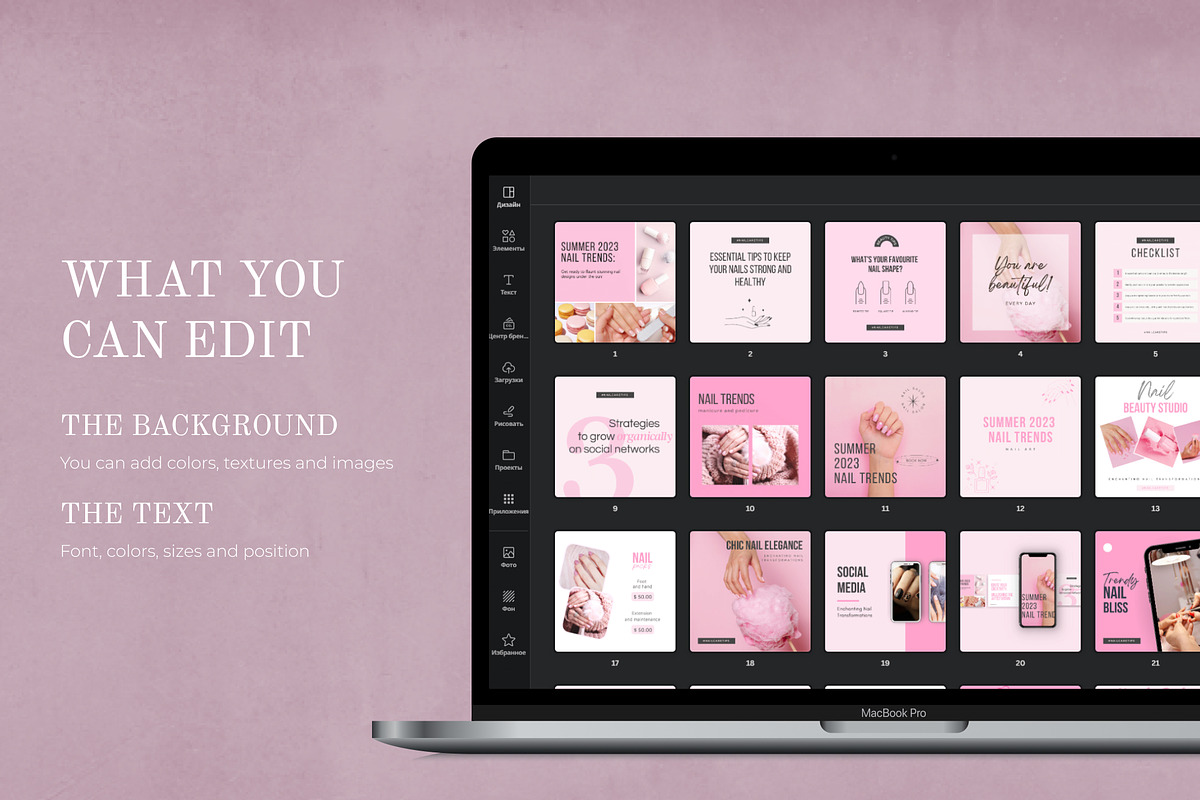 Pink Instagram Post CANVA, a Social Media Template by VeliusCreativeStudio