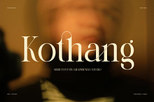Kothang High Contrast Serif Font
