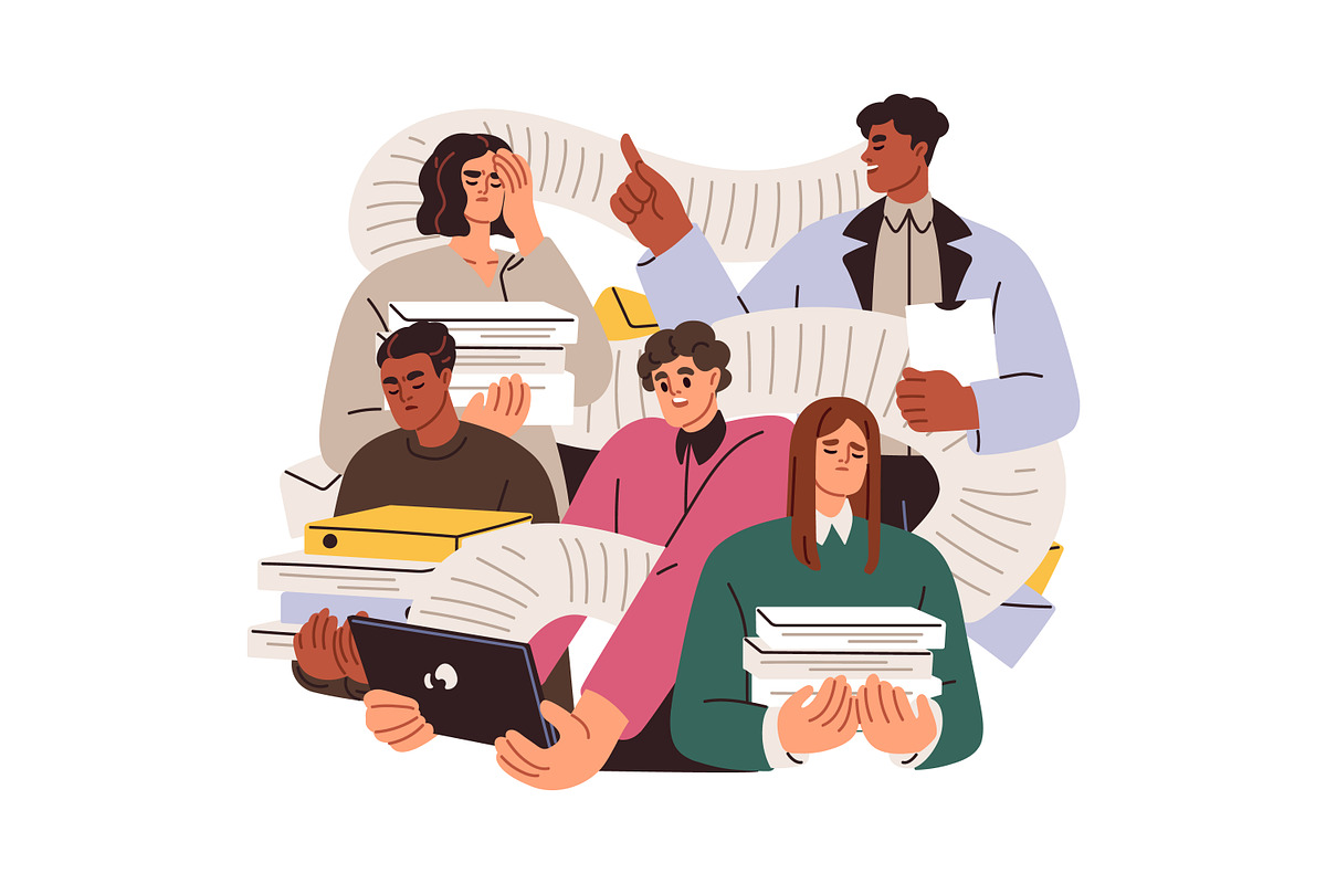 Paperwork, bureaucracy concept set, a Work Illustration by Good Studio (Photo 4 of 5)