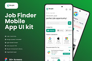 Nice Job - Job Finder App UI Kit, an UI Kit Template by piyush608 (Thumbnail 3 of 8)